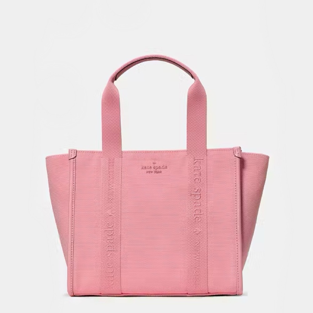 ♠️Kate Spade Kip Canvas Small Tote Crossbody Bag, Grapefruit Soda Pink NWT